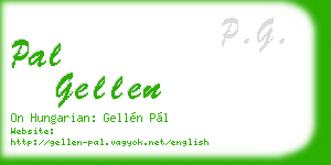 pal gellen business card